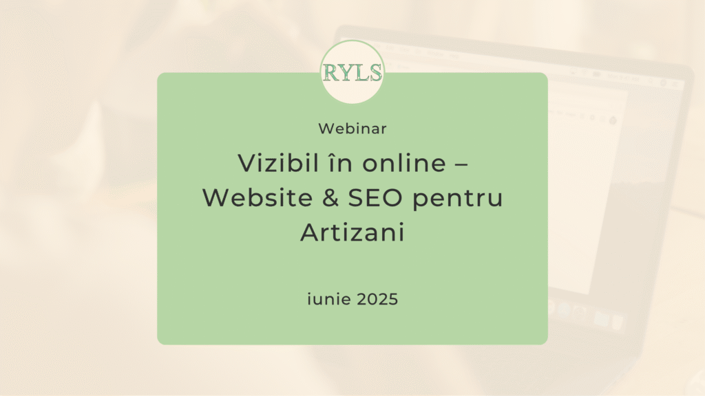Vizibil în online – Website - SEO pentru Artizani